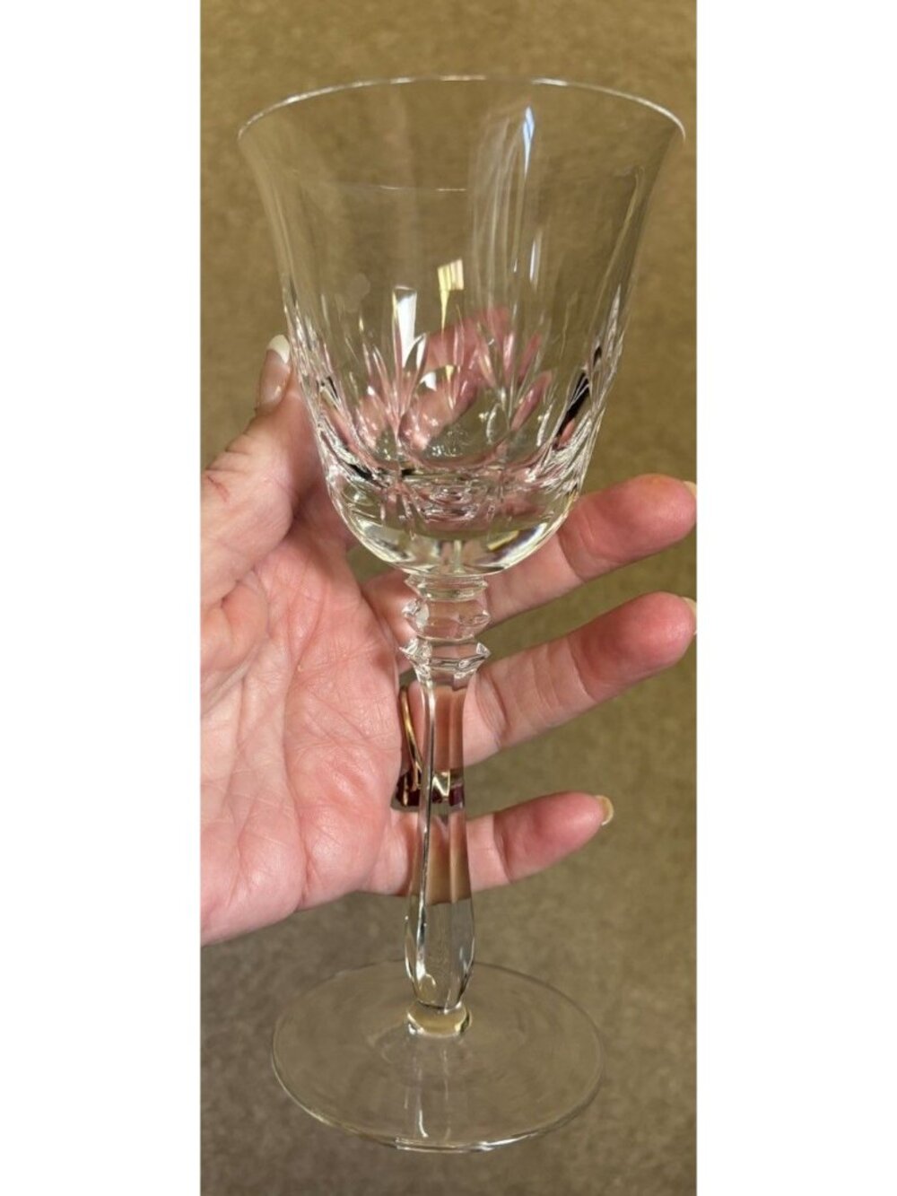 Set Of 4 - Mikasa Crystal Cameo Wine Goblets Glasses Glass Vtg 7.25” - Picture 1 of 10